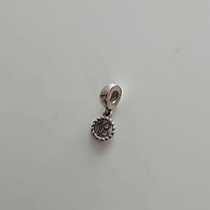 Pandora Authentic 18th Celebration Dangle Charm 925 ALE Sterling Silver